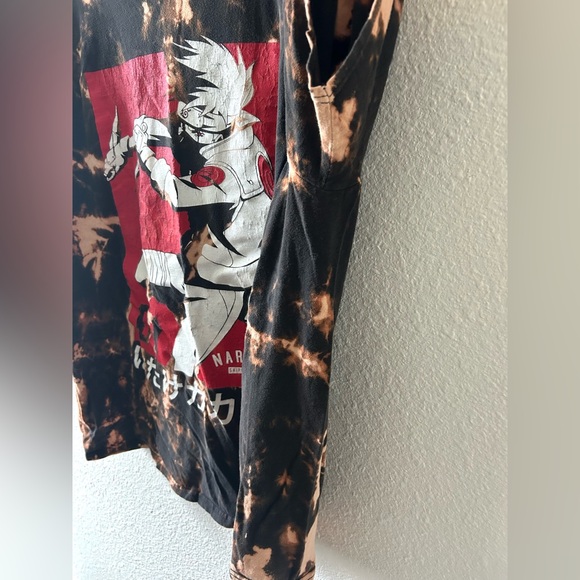 Naruto Graphic Bleach Dye T-Shirt/Size 2 XL - Picture 3 of 9